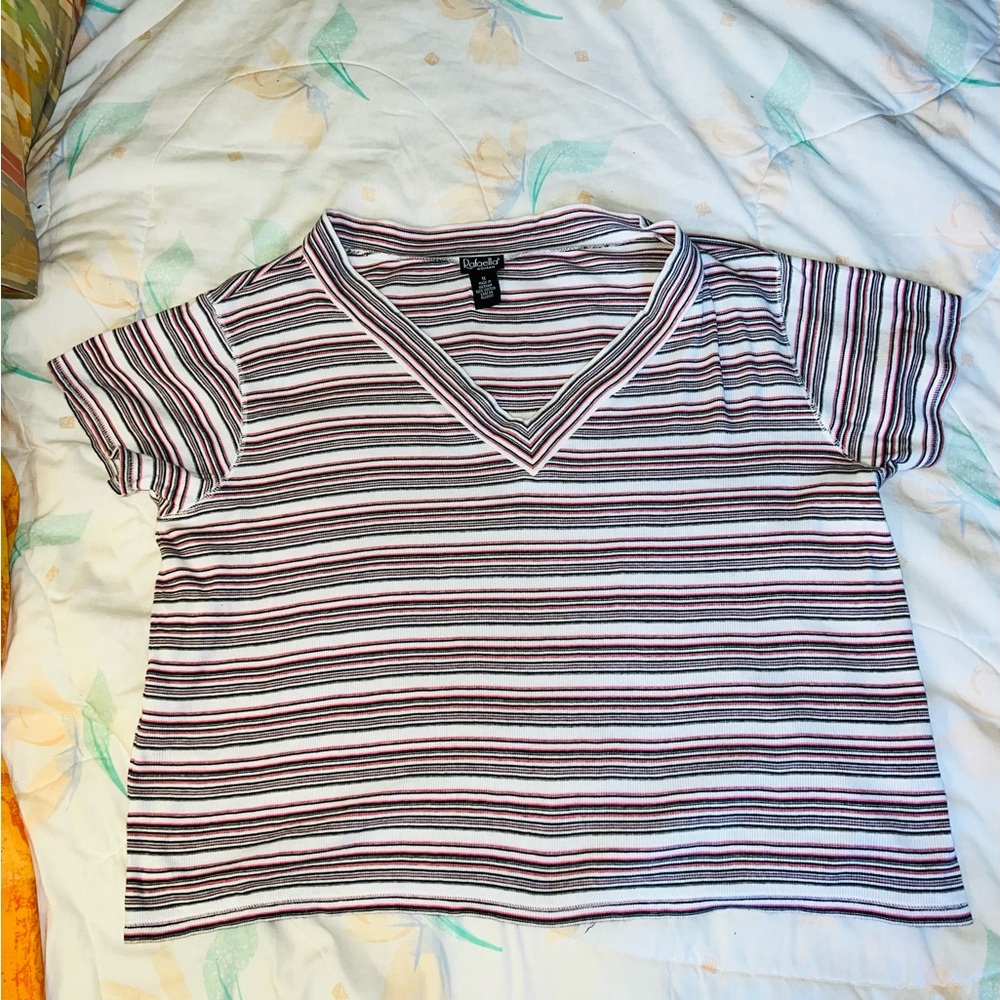 Adborbs vintage Y2K striped crop top 16W